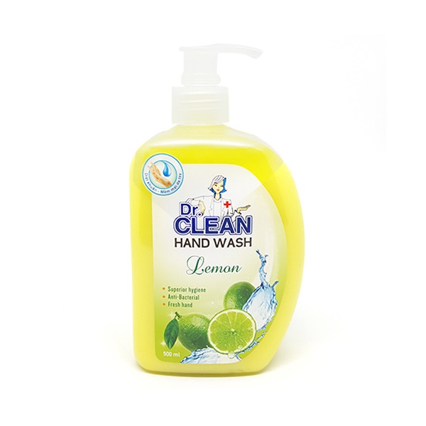 Nước Rửa Tay Dr. Clean Hương Chanh - Chai 500Ml