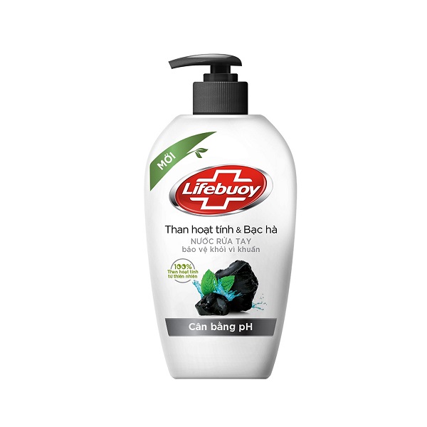 Nước Rửa Tay Lifebuoy Than Hoạt Tính & Bạc Hà 500G - Bách Hóa Chú Hoài