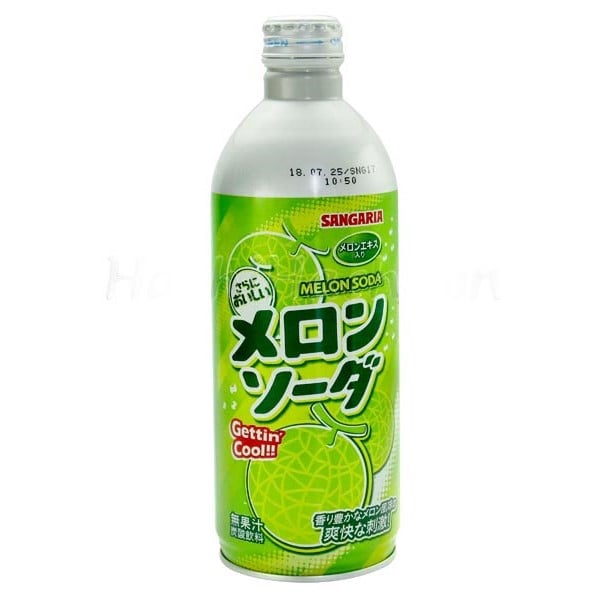 Nước Soda Sangaria Vị Dưa Lưới Lon Nhôm 500Ml