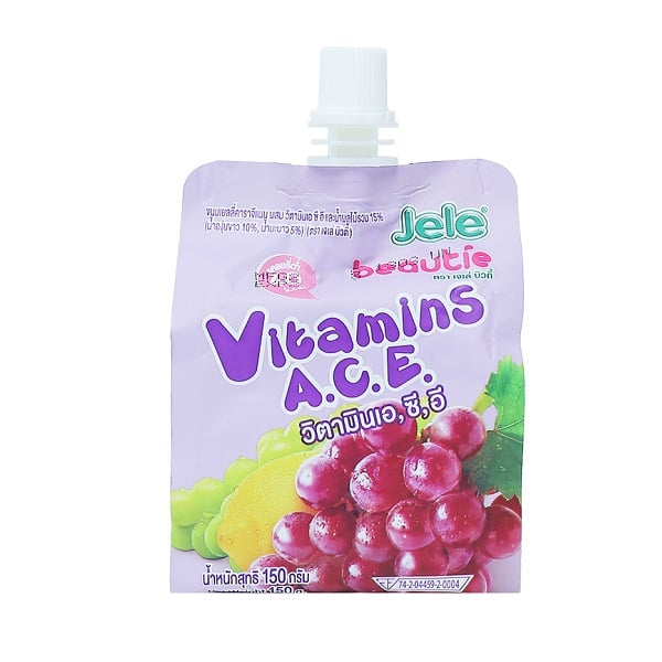 Nước Ép Trái Cây Có Thạch Vitamin Jele Beautie - Gói 150G