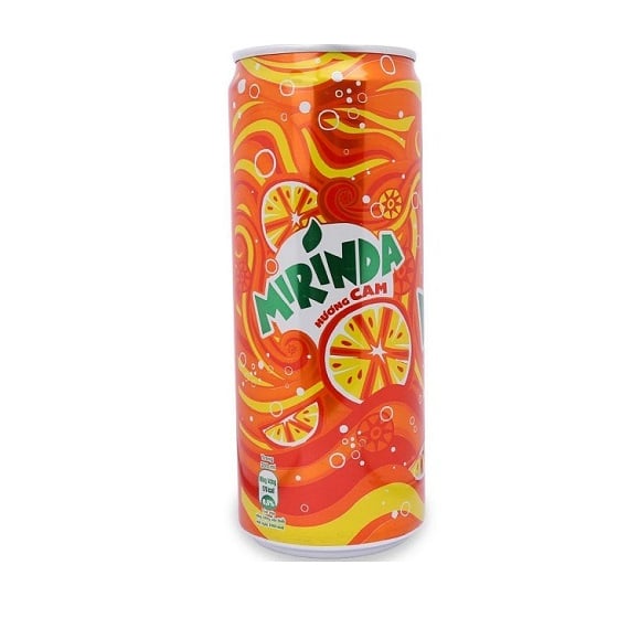 Nước Ngọt Mirinda Cam Sleek Can - 330Ml