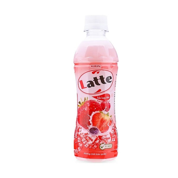 Nước Trái Cây Sữa Latte Hỗn Hợp Dâu 345Ml
