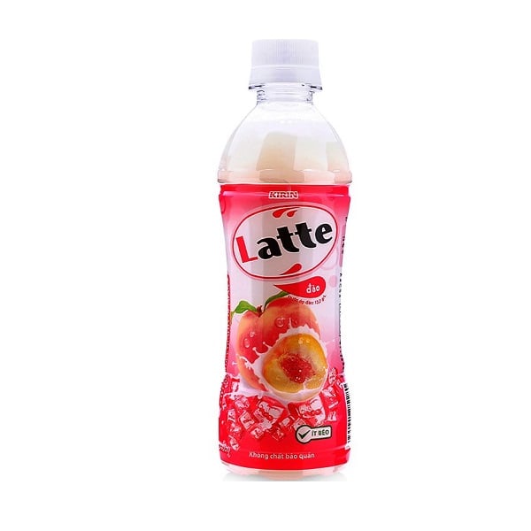 Nước Trái Cây Sữa Latte Vị Đào 345Ml