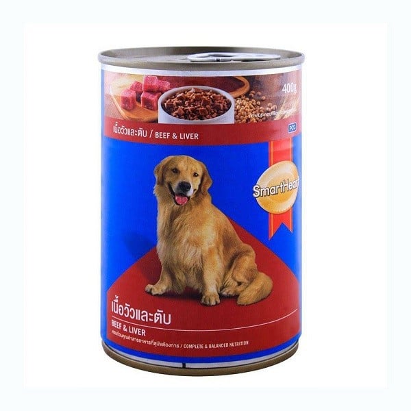 Thức Ăn Chó Vị Thịt Bò Và Gan Smartheart Hộp 400G
