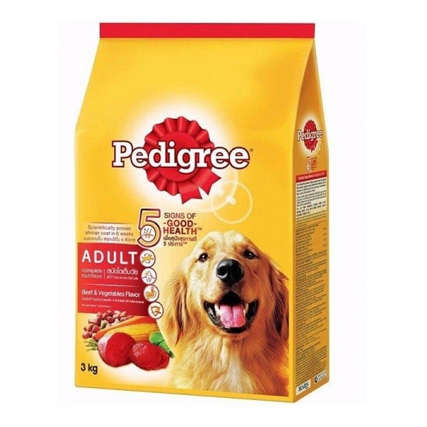 Thức Ăn Chó Vị Bò Và Rau Củ Pedigree Túi 3Kg