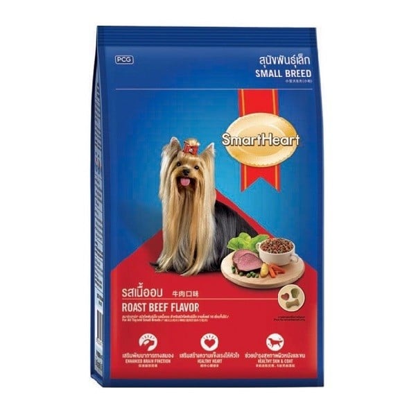 Thức Ăn Chó Giống Nhỏ Vị Bò Nướng Smartheart 3Kg