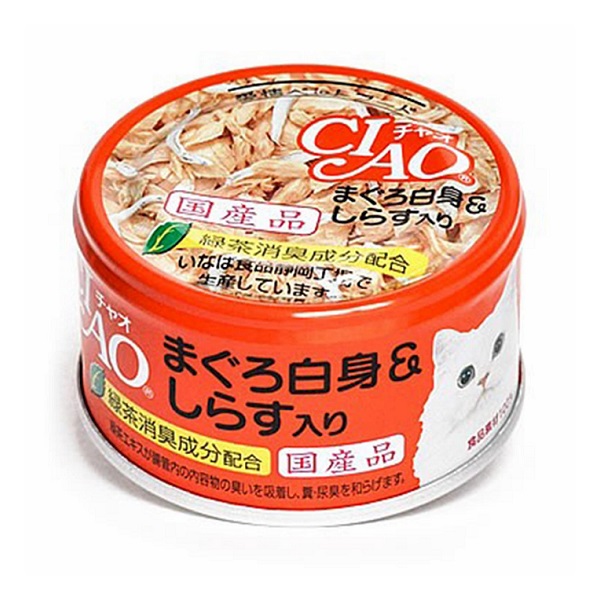 Pate Ciao Dành Cho Mèo Cá Ngừ Thịt Trắng Và Cá Cơm Shirasu A - 02 85G