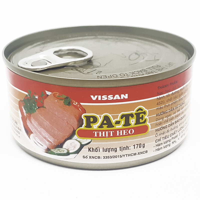Pate Thịt Heo Đóng Hộp Vissan - Hộp 170G
