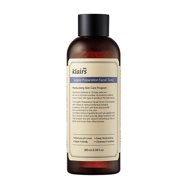 Nước Hoa Hồng Dưỡng Ẩm Klairs Supple Preparation Facial Toner 180Ml