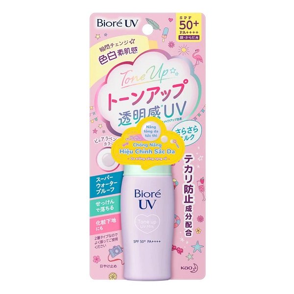 Sữa Chống Nắng Hiệu Chỉnh Sắc Da Bioré Tone Up Uv Milk Spf50+ Pa++++ 30Ml