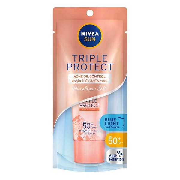 Kem Chống Nắng Kiềm Dầu Muối Himalaya Nivea Sun Triple Protect Acne Oil Control 40Ml
