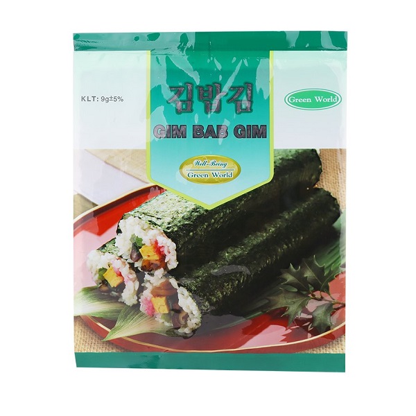 Rong Biển Gim Bab Gim Green World - Gói 9G
