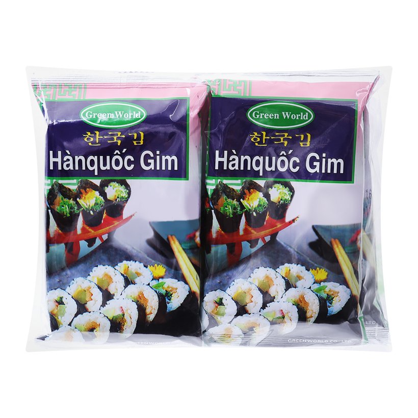 Rong Biển Hàn Quốc Gim Green World - 8 Gói X 2G