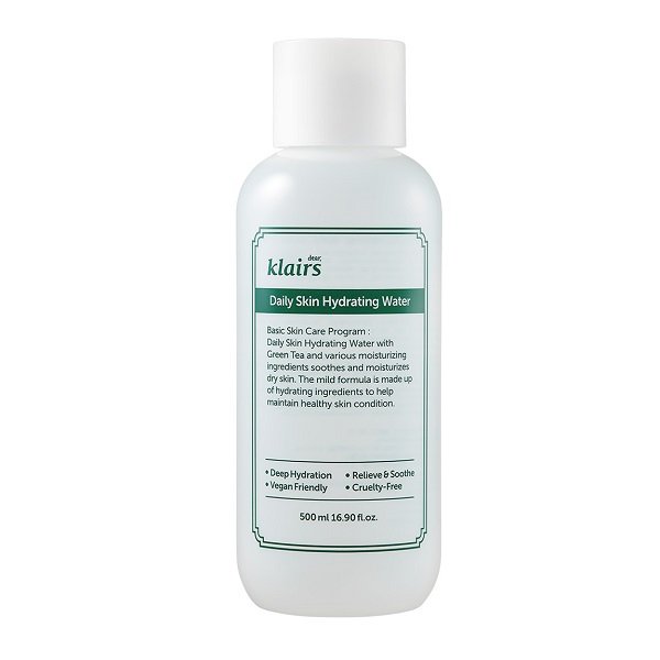 Nước Hoa Hồng Cân Bằng Độ Ẩm Dear Klairs Daily Skin Hydrating Water 500Ml