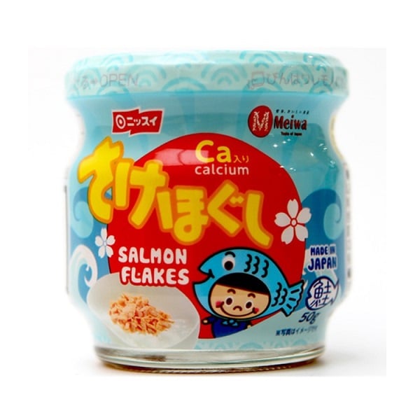 Ruốc Cá Hồi Meiwa Vị Nguyên 50G (12M+)