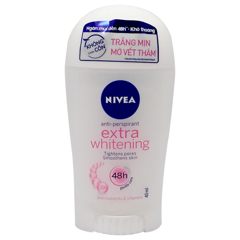 Sáp Ngăn Mùi Nivea Trắng Mịn Mờ Vết Thâm - Chai 40Ml