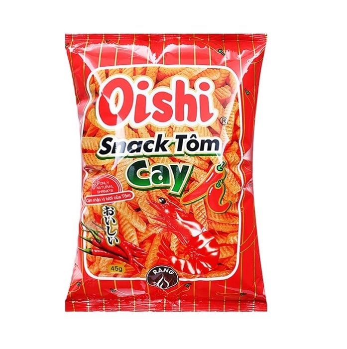 Snack Oishi Tôm Vị Cay - Gói 40G