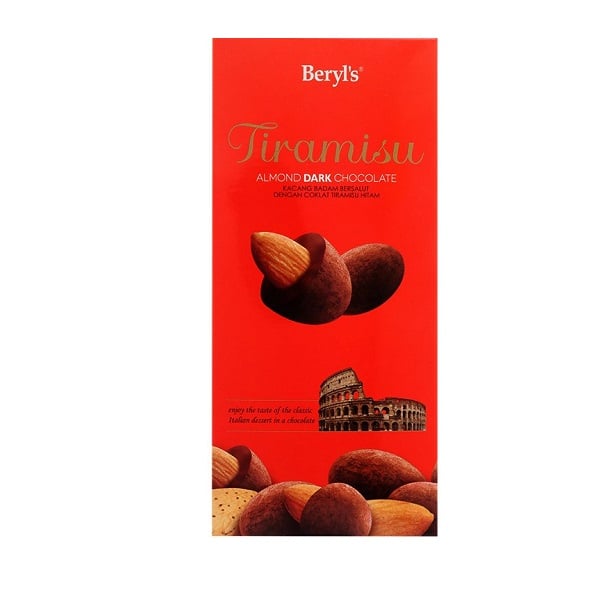 Socola Beryl's Tiramisu Almond Dark - Hộp Giấy 200G