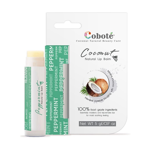 Son Dưỡng Coboté Natural Lip Balm - Peppermint 5G