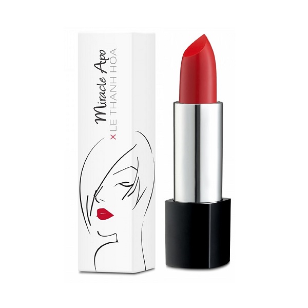 Son Lì Miracle Apo Lipstick Matte X Lê Thanh Hòa - Đỏ Nhung (4G)