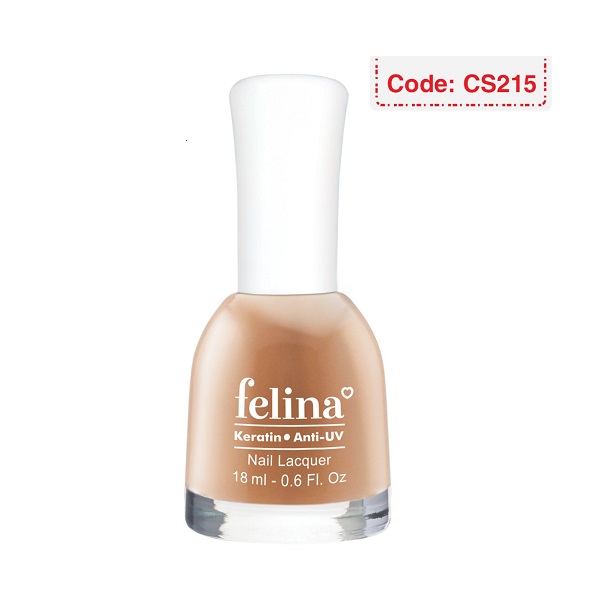 Sơn Móng Tay Felina Cs215 Cam Sữa 18Ml
