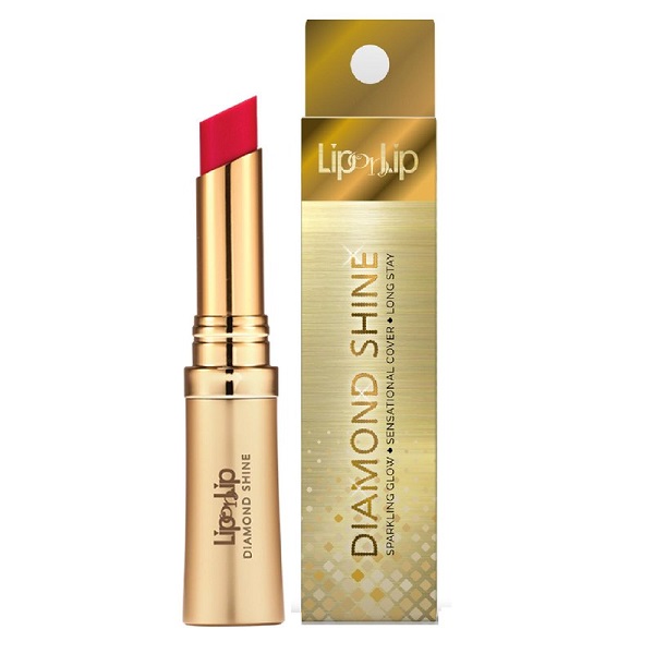 Son Rohto Lipcare Lip On Lip Diamond Shine 2, 2G Đỏ Mận