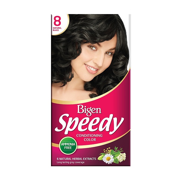 Thuốc Nhuộm Tóc Bigen Speedy Conditioning Color 08 Natural Black - Đen Tự Nhiên