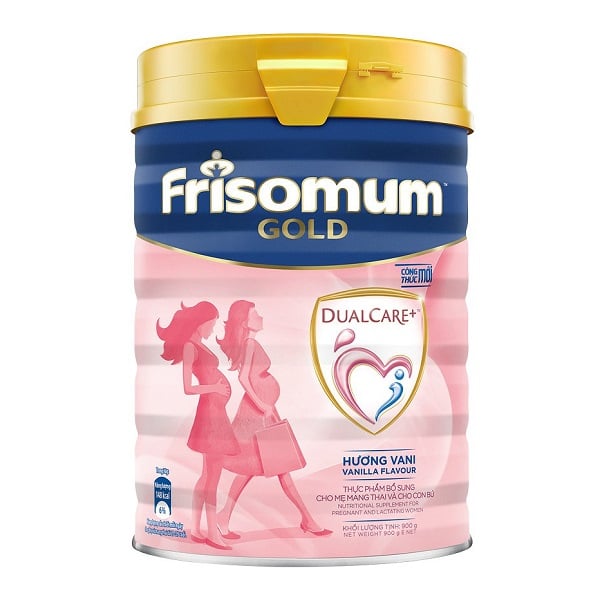 Thực Phẩm Bổ Sung Cho Mẹ Mang Thai Và Cho Con Bú Friso Gold Mum Hương Vani Lon 900G