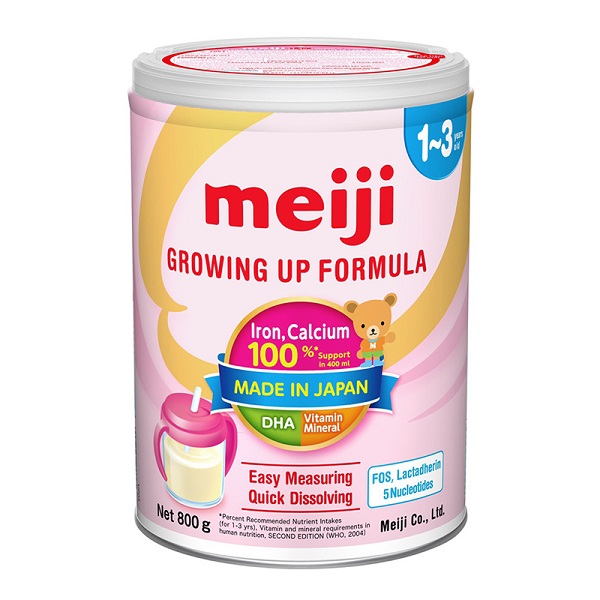 Sữa Bột Meiji Ezcube Growing Up Formula Cho Trẻ Từ 1 - 3 Tuổi 800G