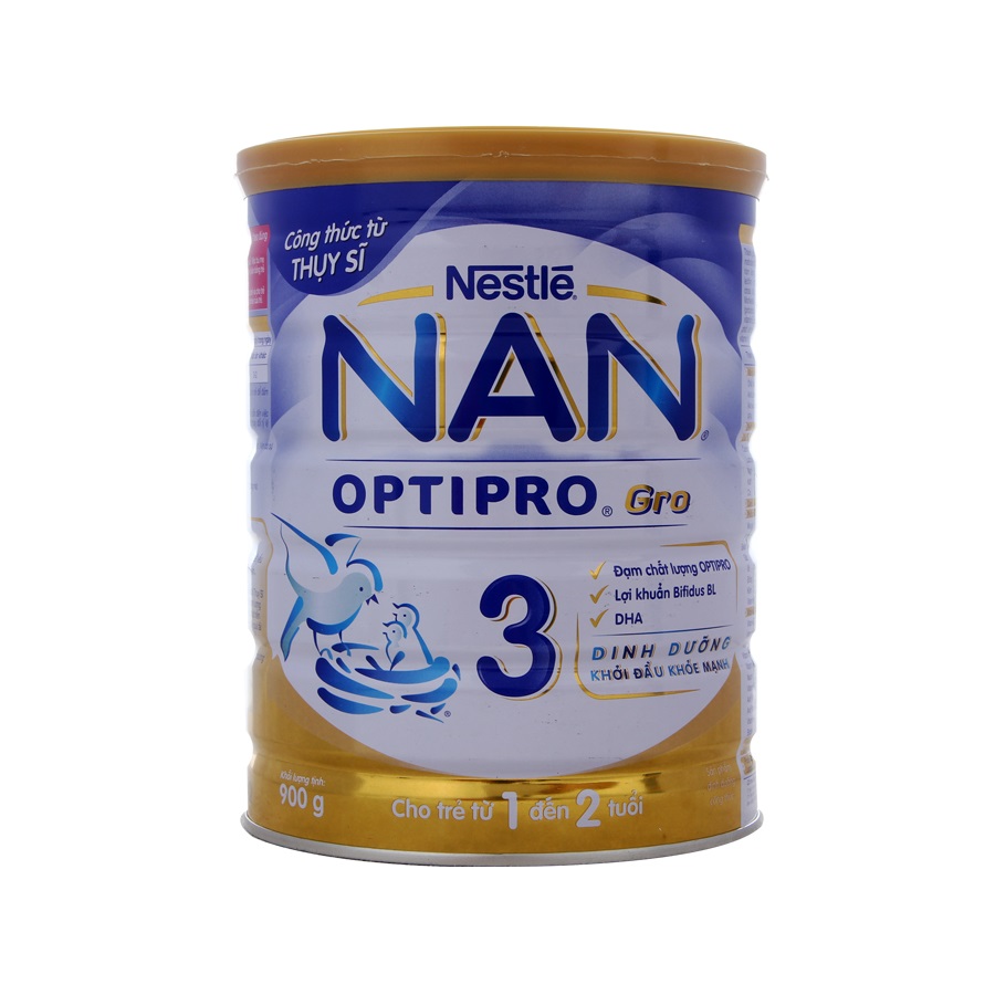 Sữa Bột Nestle Nan Gro 3 900G
