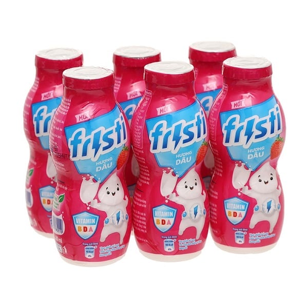 Sữa Chua Uống Fristi Hương Dâu - Lốc 6 X 80Ml