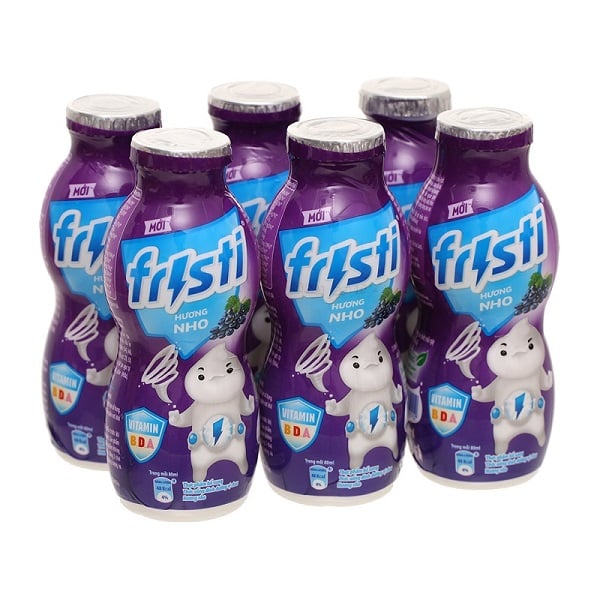 Sữa Chua Uống Fristi Hương Nho - Lốc 6 X 80Ml
