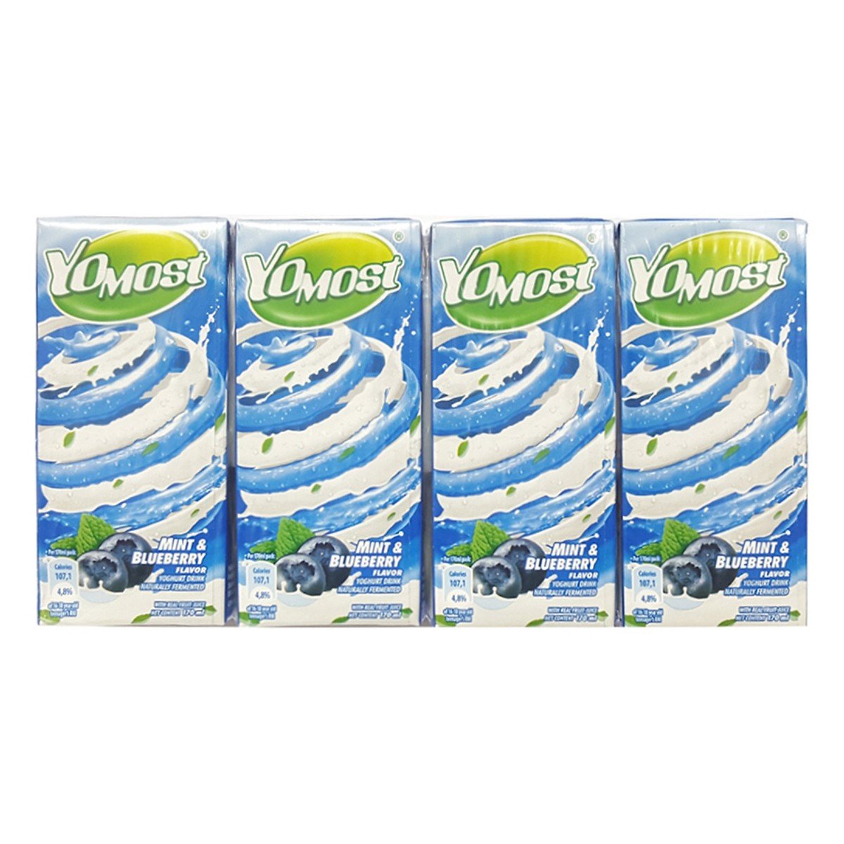 Sữa Chua Yomost Bạc Hà - Việt Quất 170Mlx4