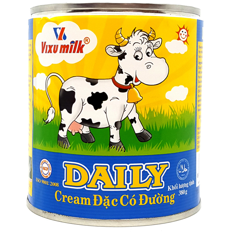 Sữa Đặc Vixumilk Daily Vàng - Lon 380G