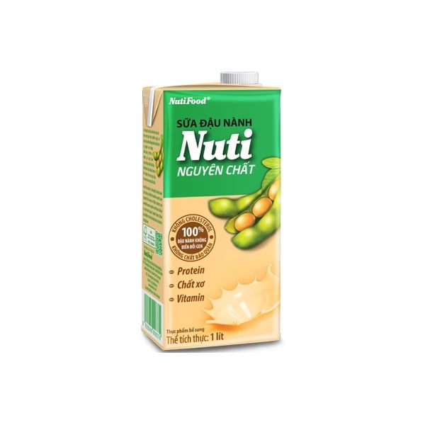 Sữa Đậu Nành Nuti Nguyên Chất 1L