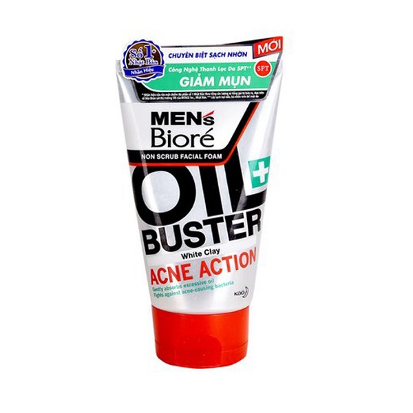 Sữa Rửa Mặt Biore Men Sạch Nhờn Giảm Mụn 100G