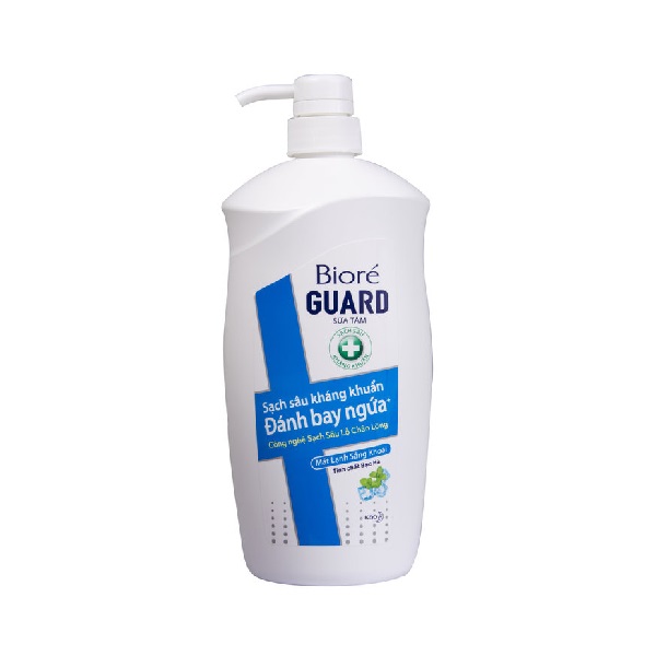 Sữa Tắm Bioré Guard Sạch Sâu Kháng Khuẩn Mát Lạnh Sảng Khoái 800G
