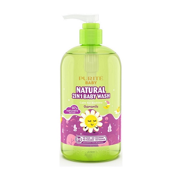 Sữa Tắm Gội Thiên Nhiên Purité Baby Cúc La Mã 500Ml