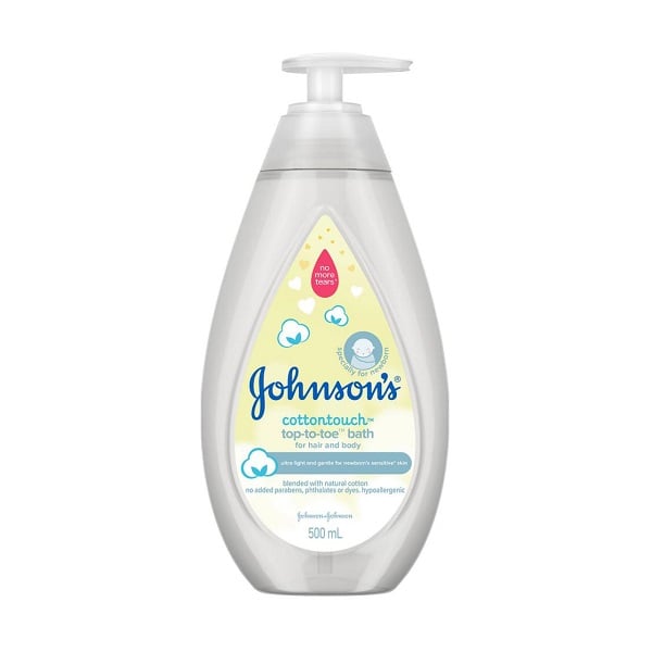 Sữa Tắm Gội Toàn Thân Johnson's Baby Cotton Touch 500Ml