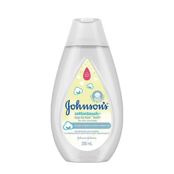 Sữa Tắm Toàn Thân Johnson's Top - To - Toe™ Bath Cotton Touch™ 200Ml
