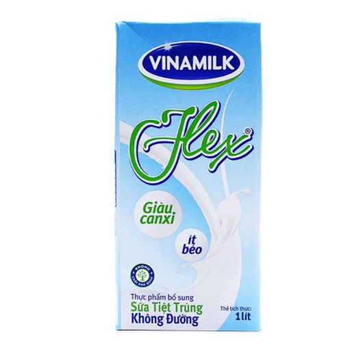 Sữa Tiệt Trùng Flex Vinamilk Không Đường, Béo 1.5% (1L)