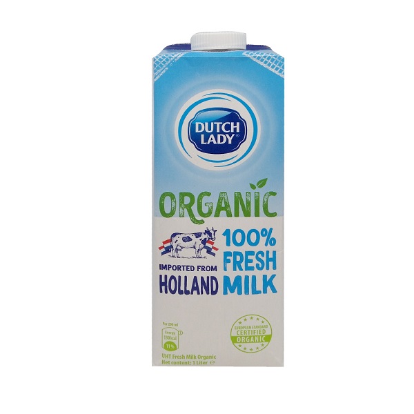 Sữa Tươi Tiệt Trùng Dutch Lady Organic 100% - Hộp 1L