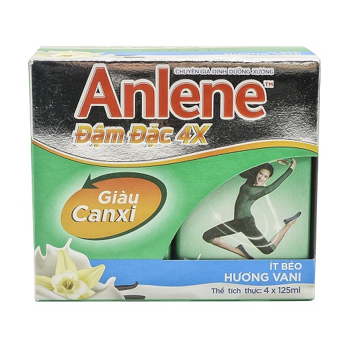 Sữa Nước Anlene Vanilla - Lốc 4 X 125Ml