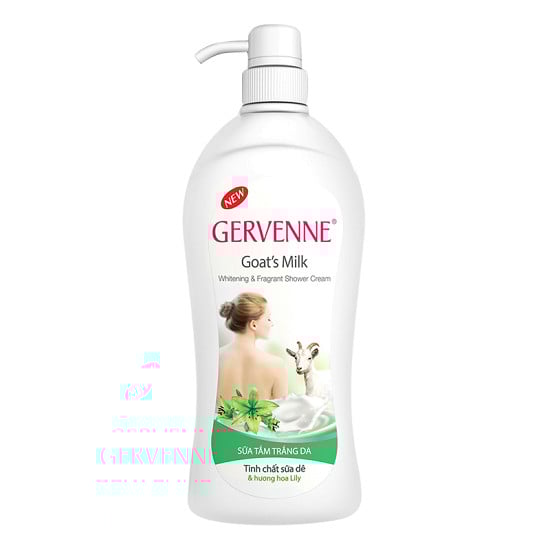Sữa Tắm Trắng Da Gervenne Tinh Chất Sữa Dê & Hoa Lily Tím 900G