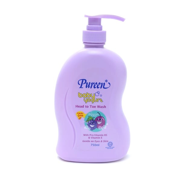Sữa Tắm Gội Toàn Thân Pureen Tinh Chất Sữa Chua - Hương Nho Đen & Mận (750Ml)
