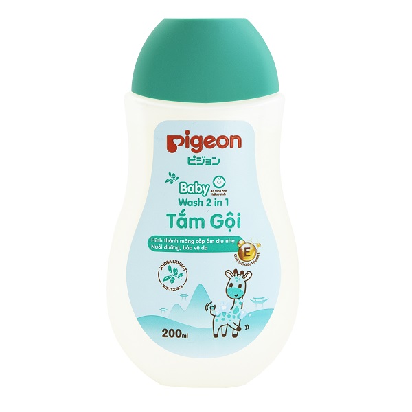Tắm Gội 2In1 Pigeon Jojoba 200Ml