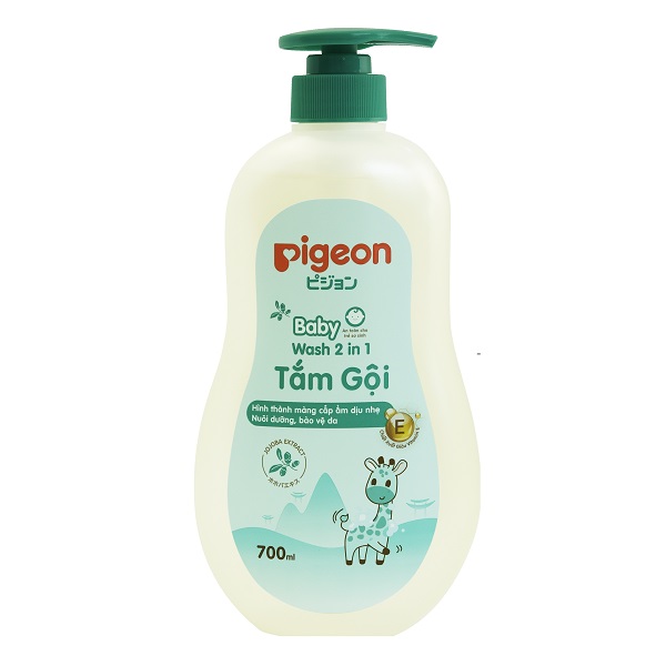 Tắm Gội 2In1 Pigeon Jojoba 700Ml