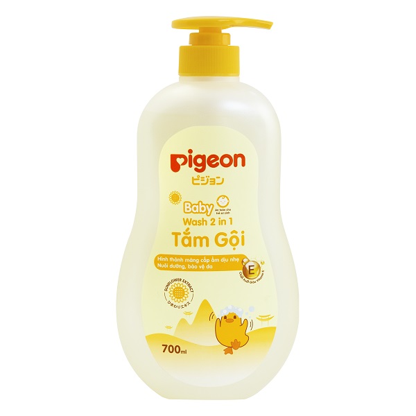 Tắm Gội Hoa Hướng Dương 2In1 Pigeon 700Ml