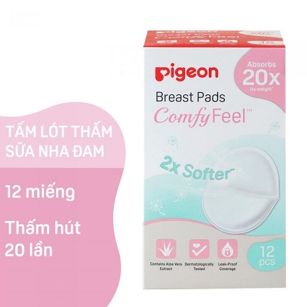 Tấm Lót Thấm Sữa Nha Đam Pigeon 12 Miếng
