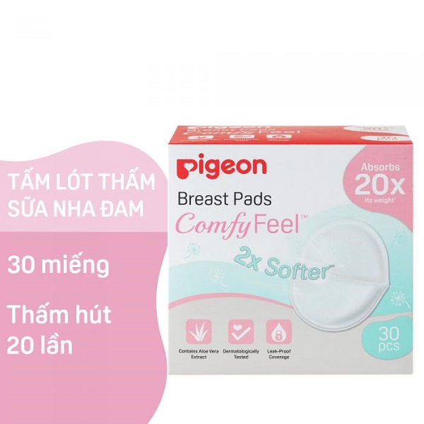 Tấm Lót Thấm Sữa Nha Đam Pigeon 30 Miếng